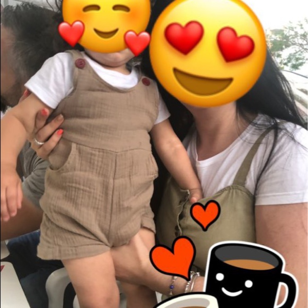 Boutique Baby Boys Rust Brown Romper - Picture 3 of 4